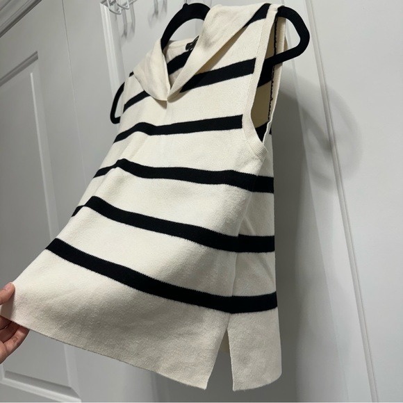 BNWOT Massimo Dutti stripped knit vest - size s - Picture 6 of 10